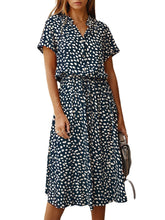 100%Cotton Stand Collar Bohemian Style Loose Dress